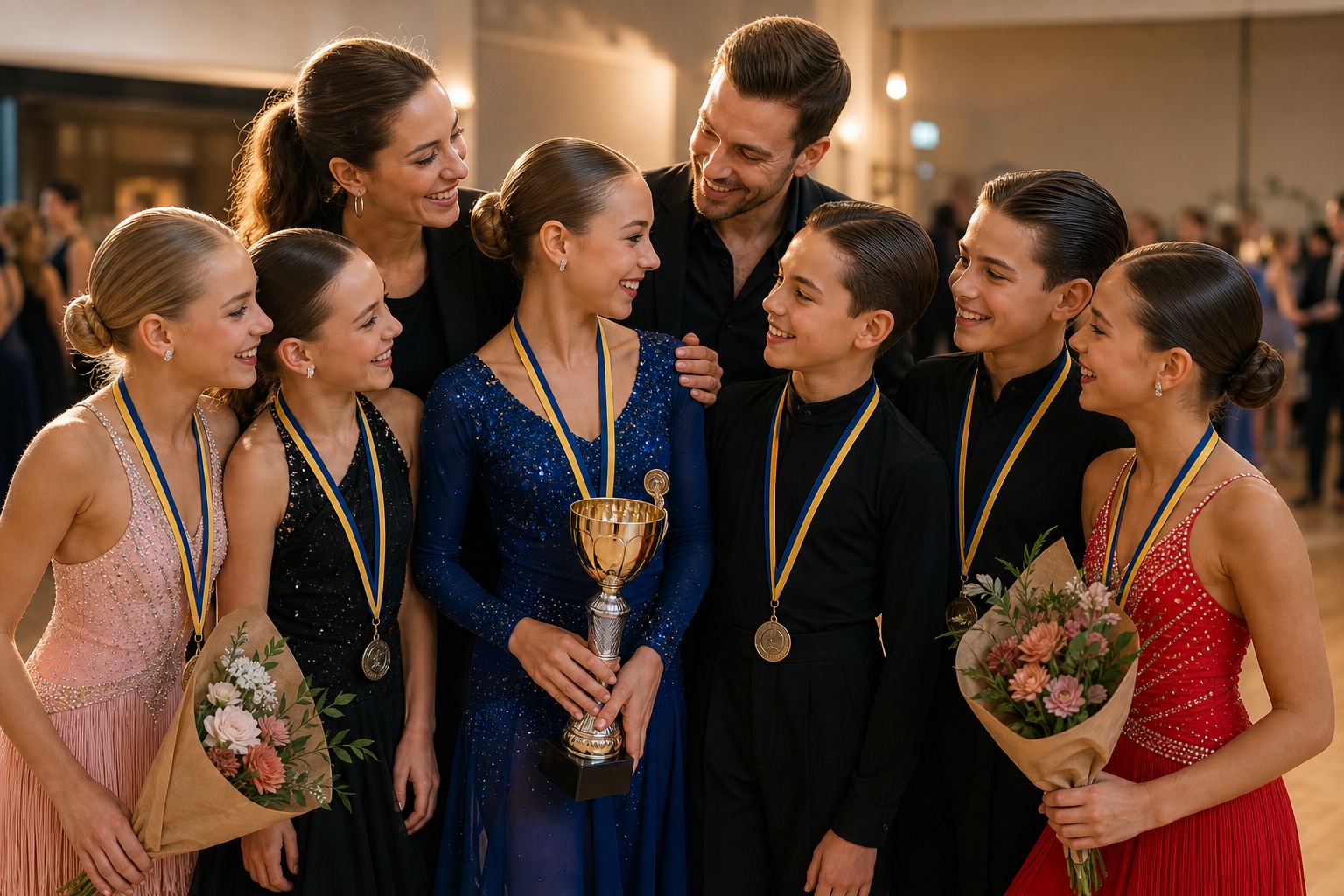 Gastlarare som demonstrerar tango under workshop