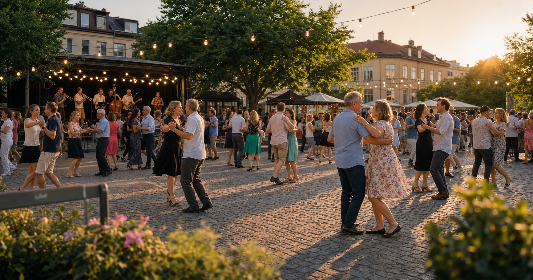 Gemenskap efter dans som starker valmaende