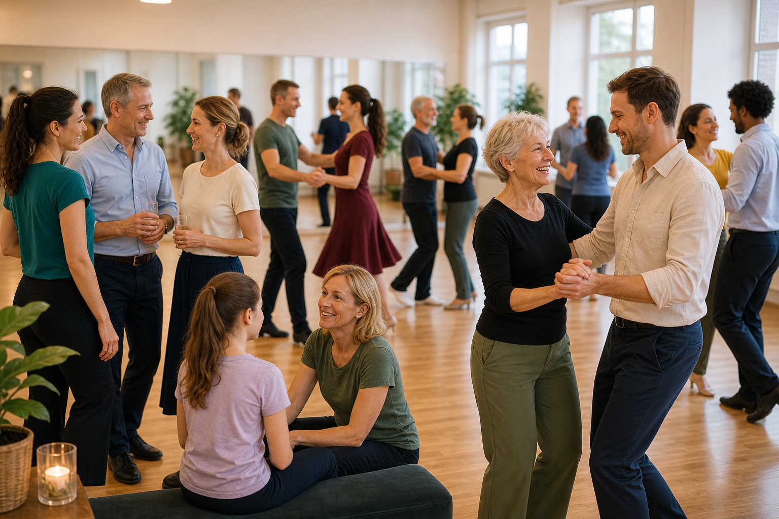 Dansskolans gemenskap med manniskor i olika aldrar